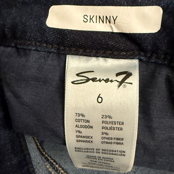 Seven7 high rise skinny woman jeans size 6  NEW WITH TAGS. - Picture 4 of 5
